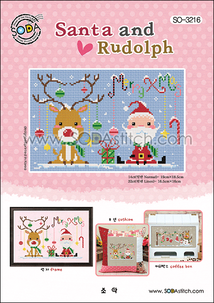Santa and Rudolph - Click Image to Close